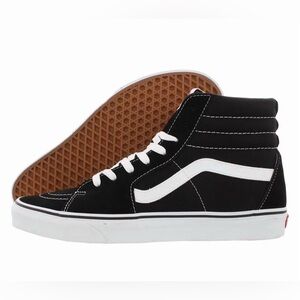 Vans Unisex Classic Sk-8 Hi Skate Black and White High-Tops